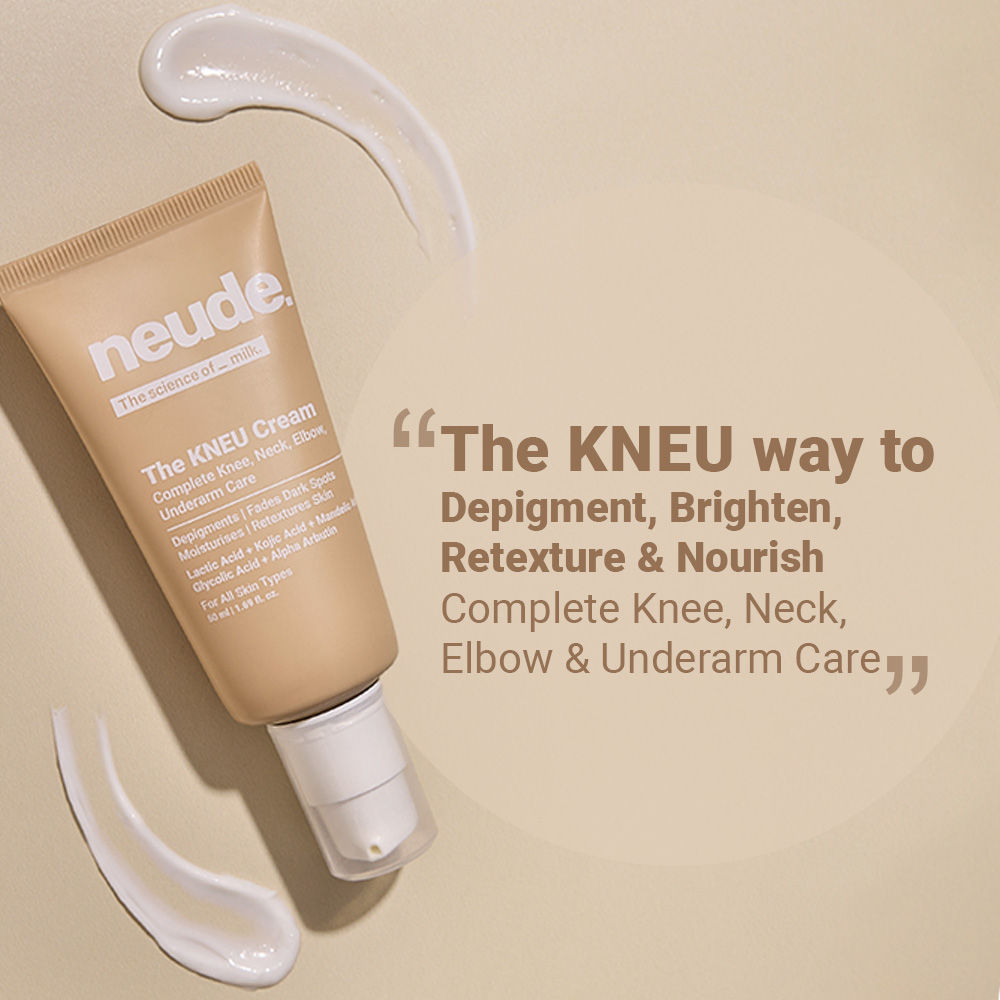 Knee, Neck, Elbow & Underarm Depigmentation Cream with Lactic, Kojic and Glycolic Acid