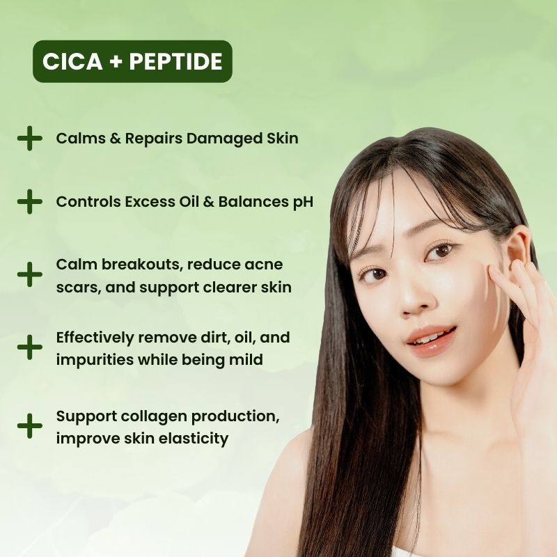 Cica + Peptide Intensive Face Wash