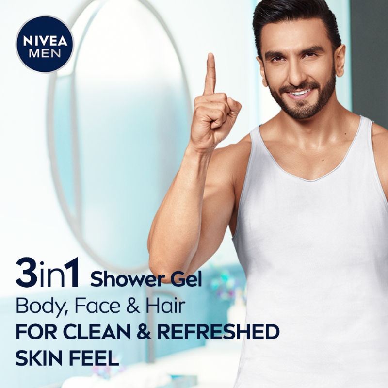 MEN Body Wash, Energy with Mint Extracts, Shower Gel for Body, Face & Hair
