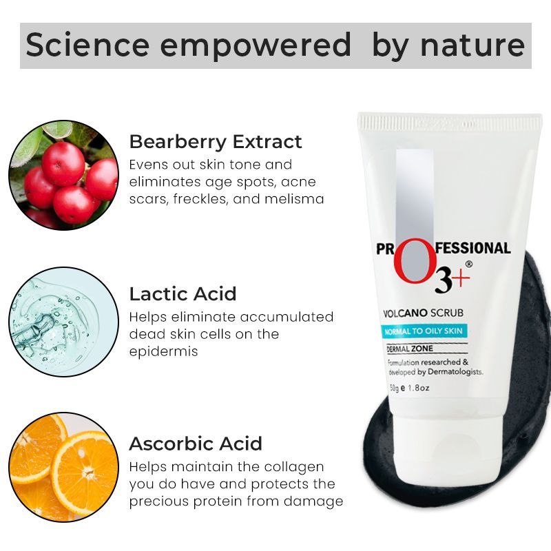 Volcano Scrub Normal To Oily Skin For Blackheads & Instant Brightening