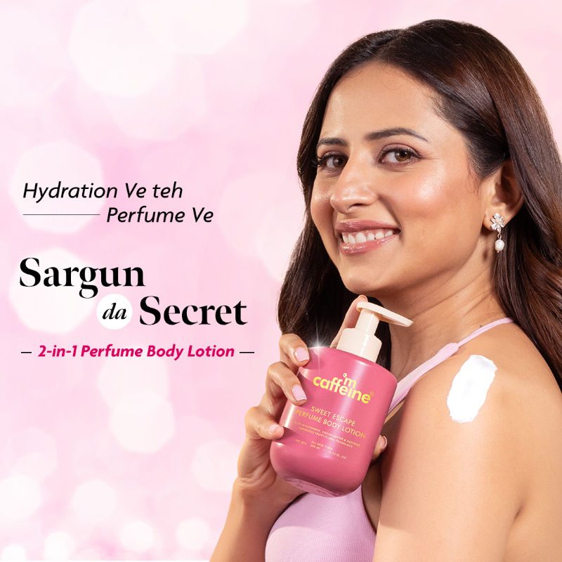 Sweet Escape Perfume Body Lotion With Niacinamide & Cocoa Butter Fruity Floral Fragrance
