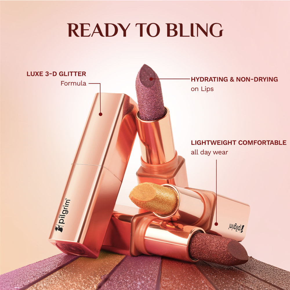 Glitter Lipstick With Matte Finish