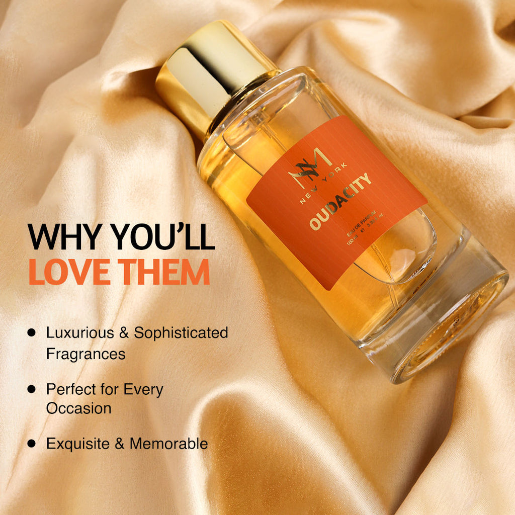 NM New York Oudacity Luxury Perfume with Unisex fragrance & Long-lasting Stay