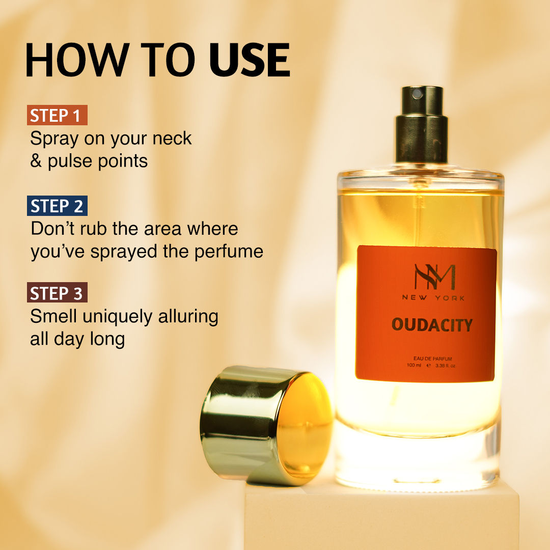 NM New York Oudacity Luxury Perfume with Unisex fragrance & Long-lasting Stay
