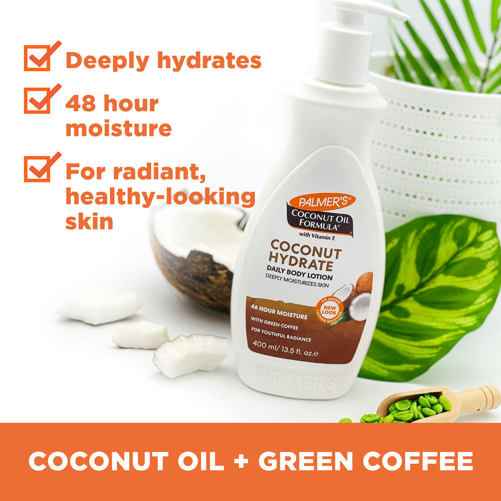 Coconut Oil Body Lotion With Green Coffee Extract For Deep Moisturization