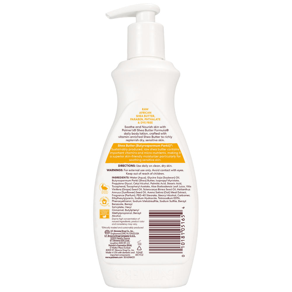 Shea Butter Daily Body Lotion, Soothes Skin Irritation And Sensitive Skin