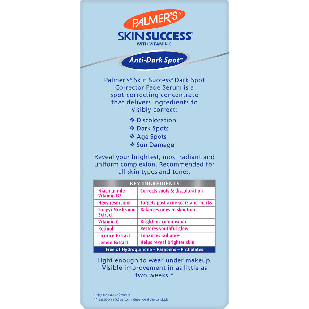 Skin Success Fade Serum For Correction Of Dark Spots, Age Spots, Discoloration & Sun Damage