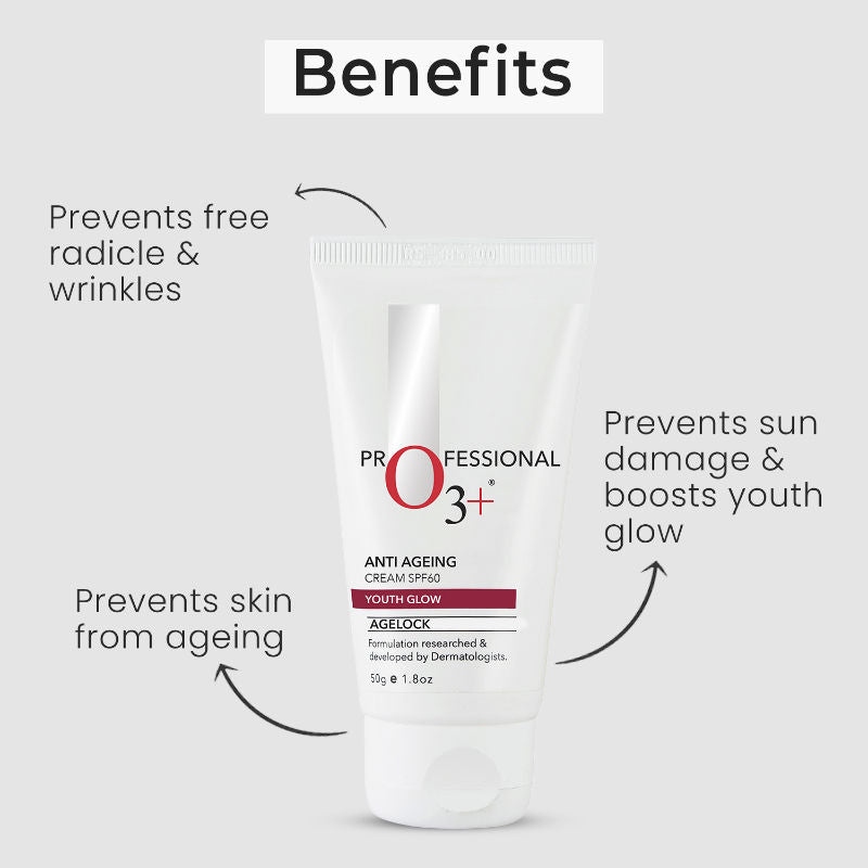 Agelock Anti Ageing Youth Glow Sunscreen Cream SPF 60