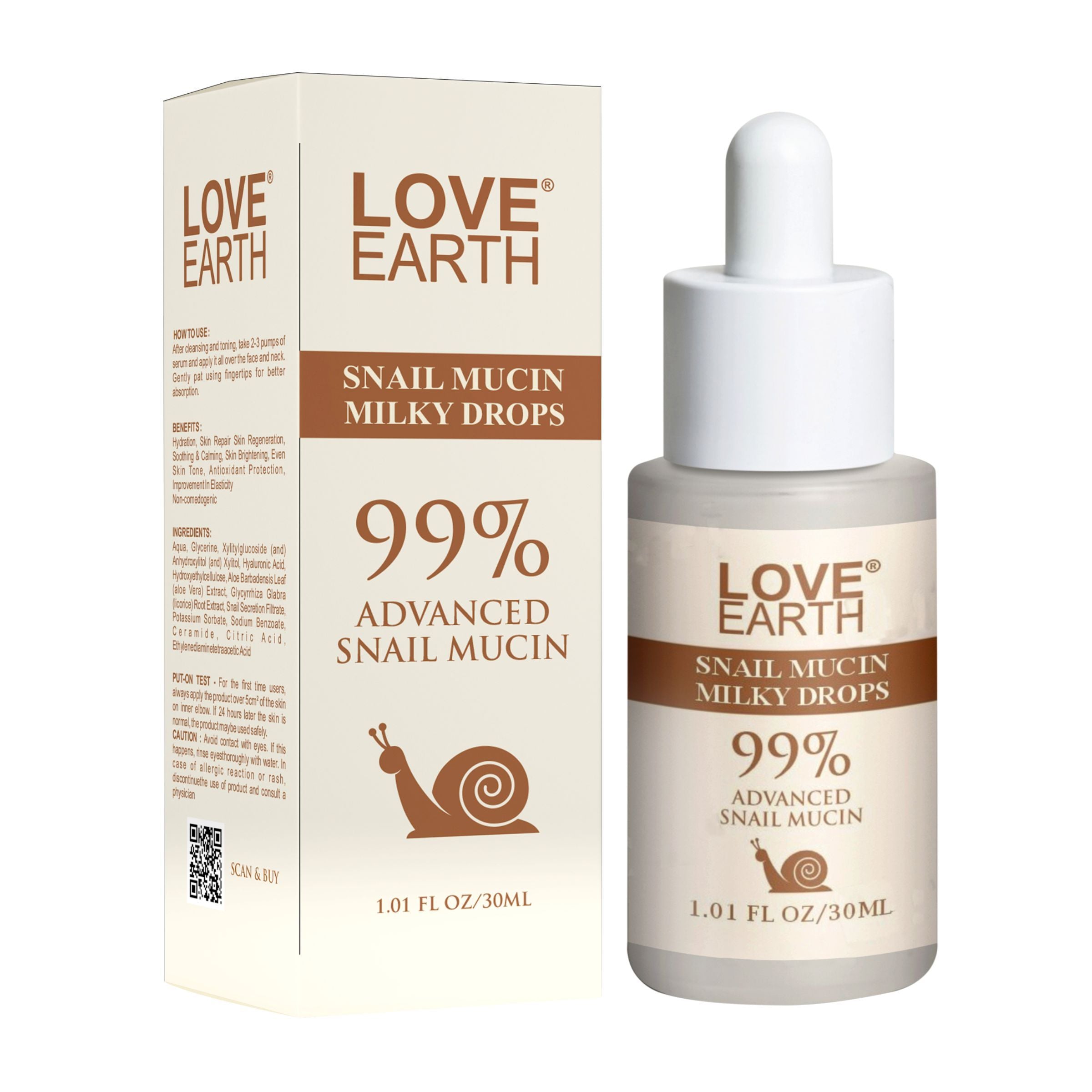 Snail Mucin Milky Drops