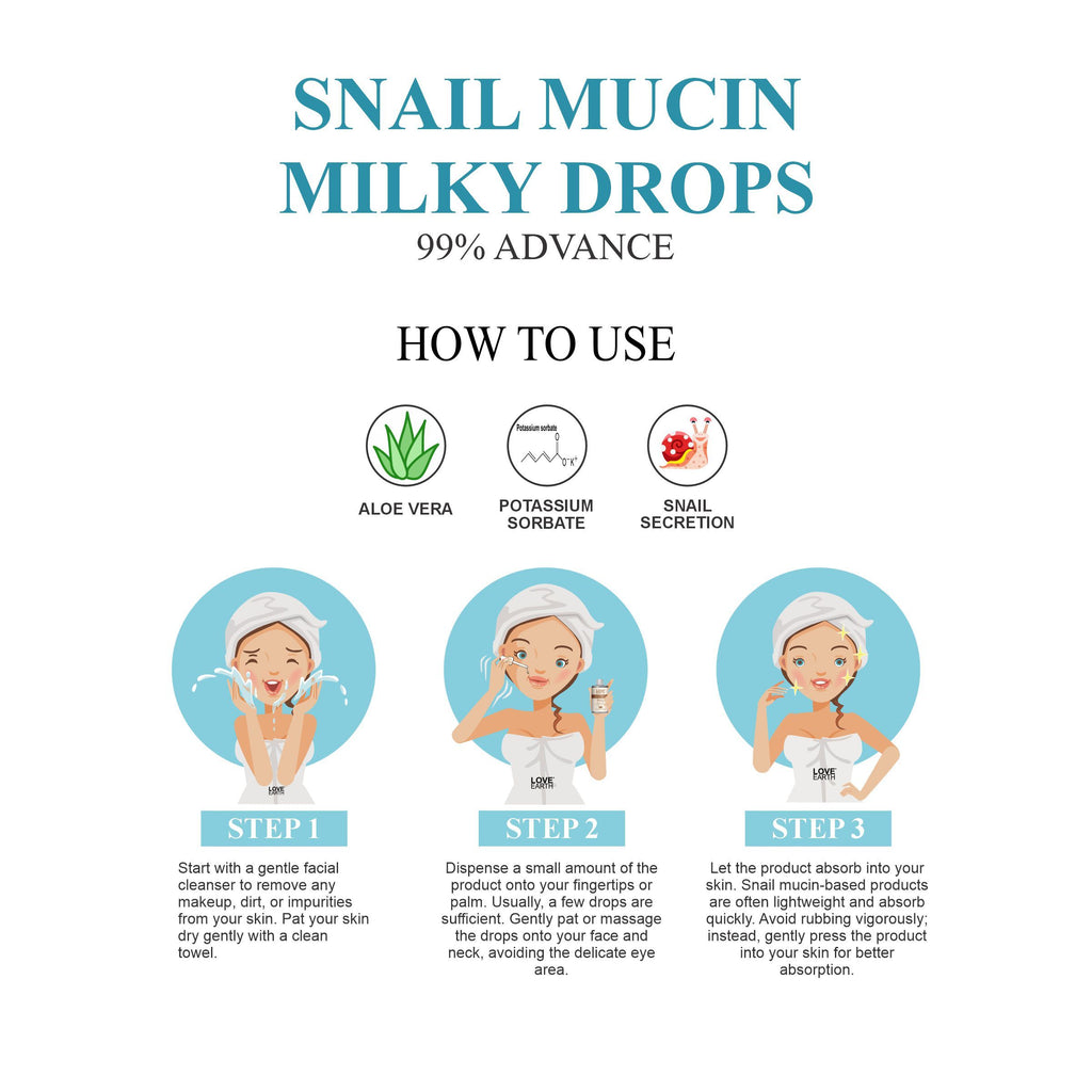 Snail Mucin Milky Drops