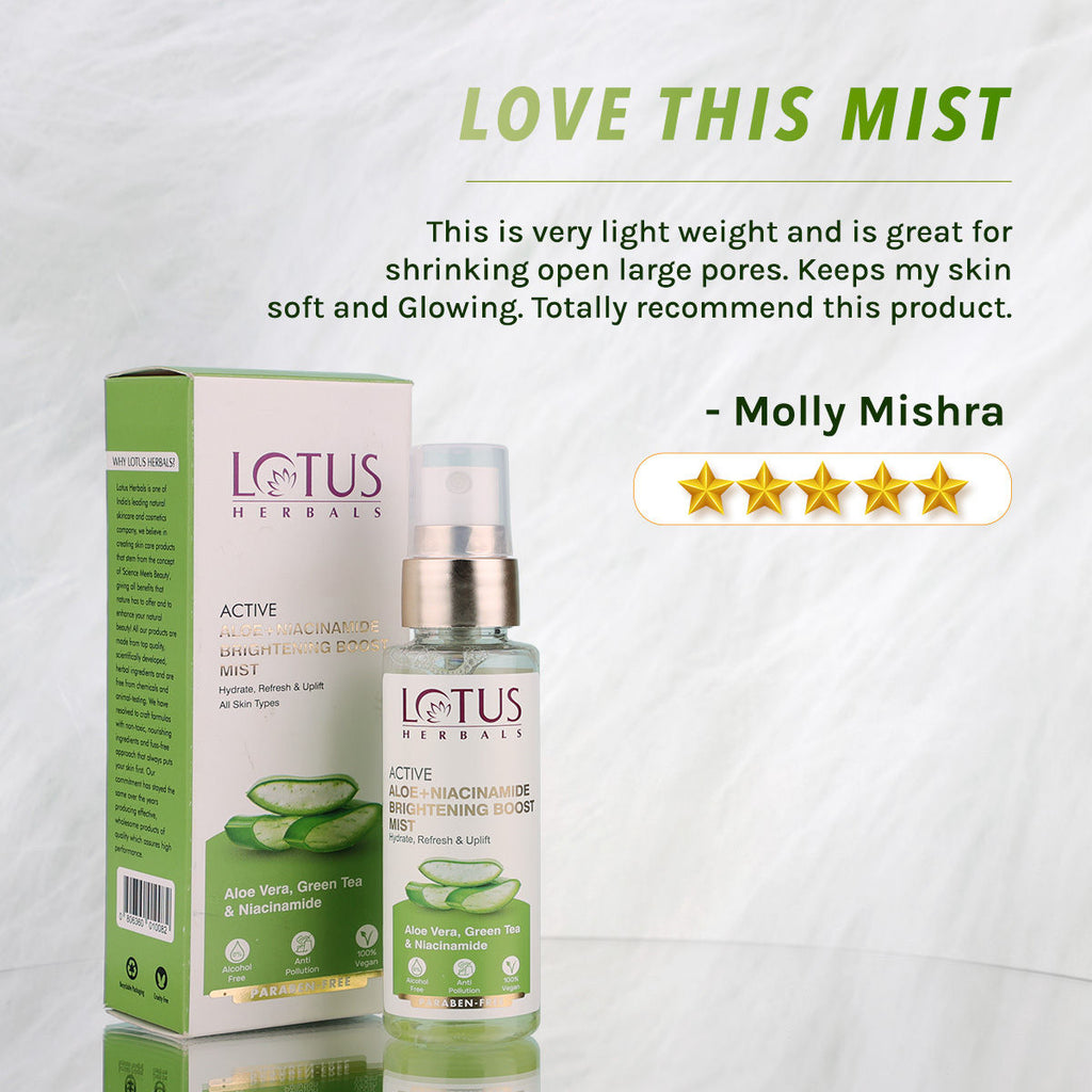 Active Aloe + Niacinamide Brightening Boost Mist
