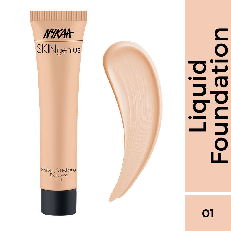 Mini SKINgenius Sculpting & Hydrating Dewy Foundation - Pure Ivory 01