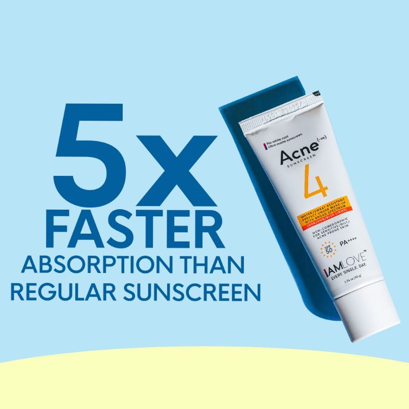 Acne(-ve)4 Sunscreen (50g) Uva, Uvb And Pa++++ For All