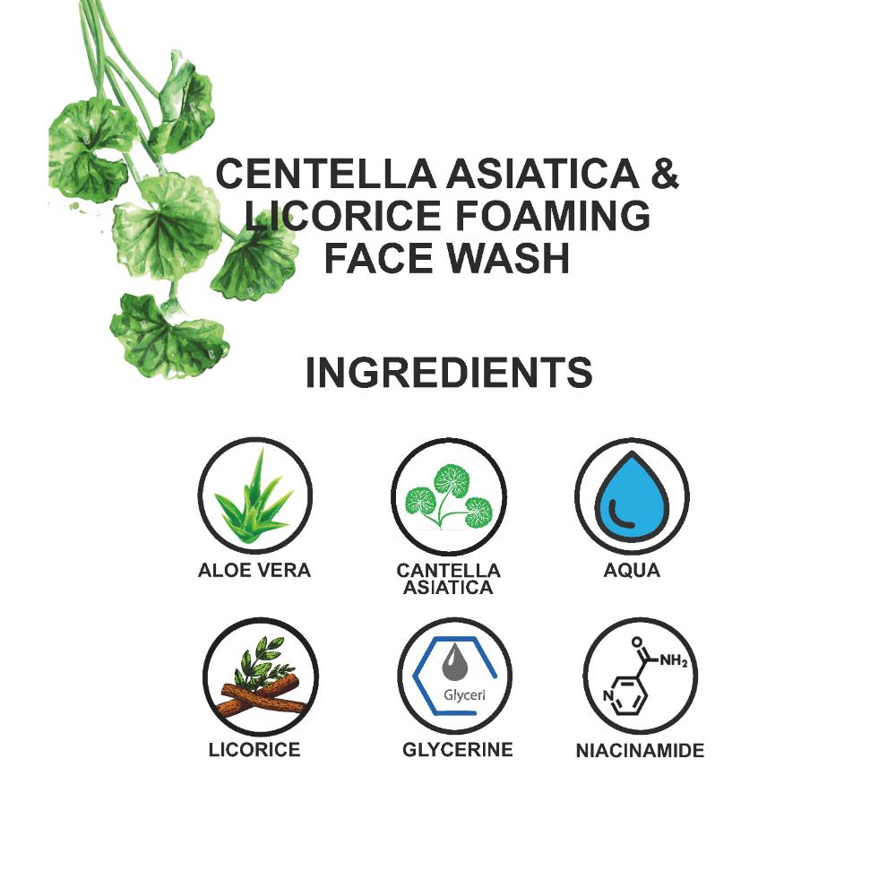 Centella Asiatica & Licorice Foaming Face Wash