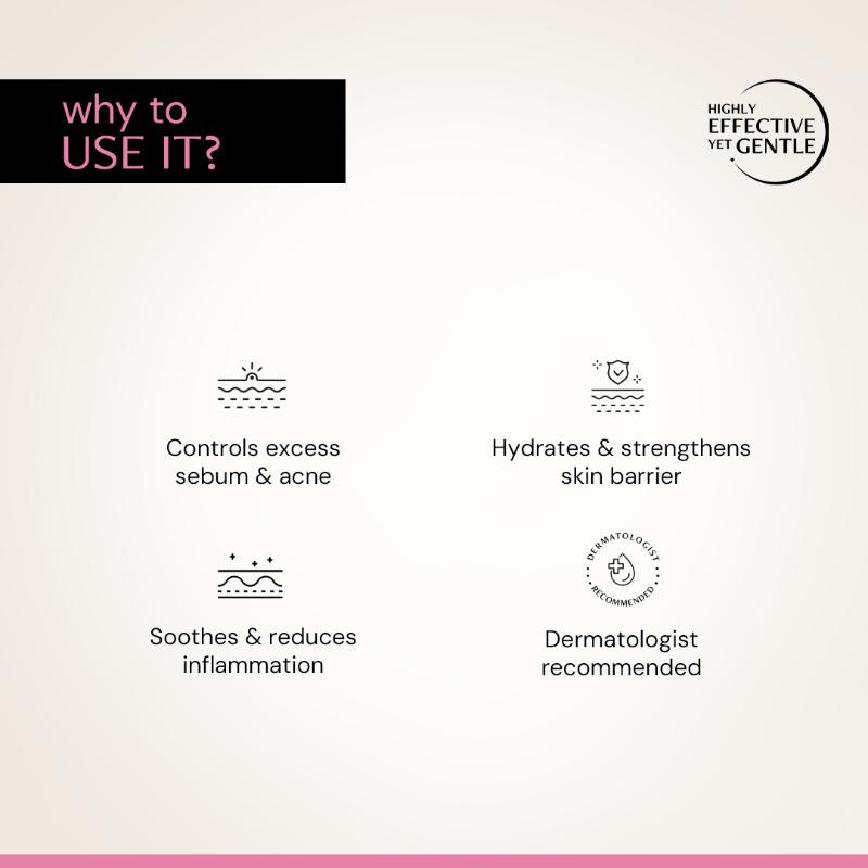 Acne Control Moisturiser, Lightweight & Non-Sticky, Ectoin & Ceramides