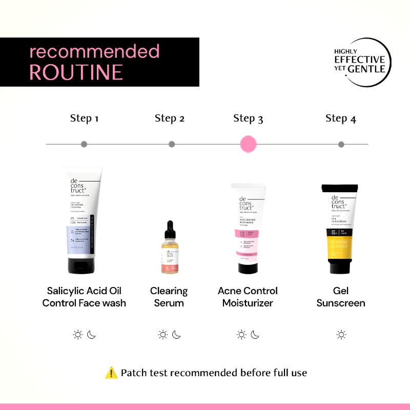 Acne Control Moisturiser, Lightweight & Non-Sticky, Ectoin & Ceramides