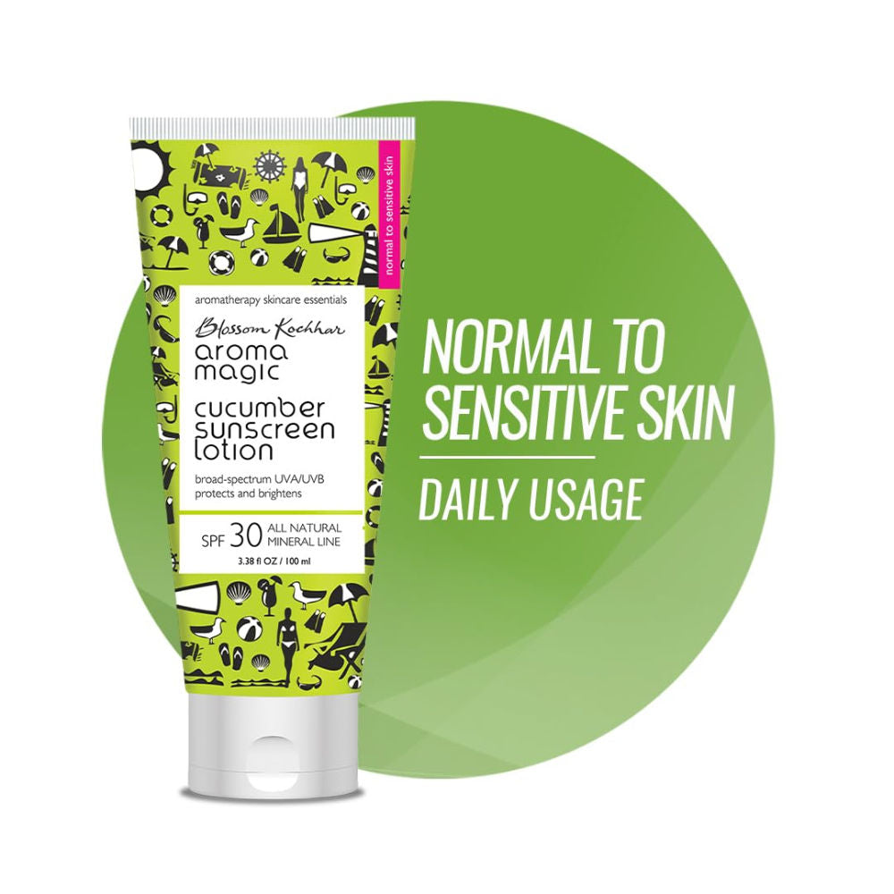Cucumber Sunscreen Lotion SPF 30 UVA/UVB All Natural Mineral Line