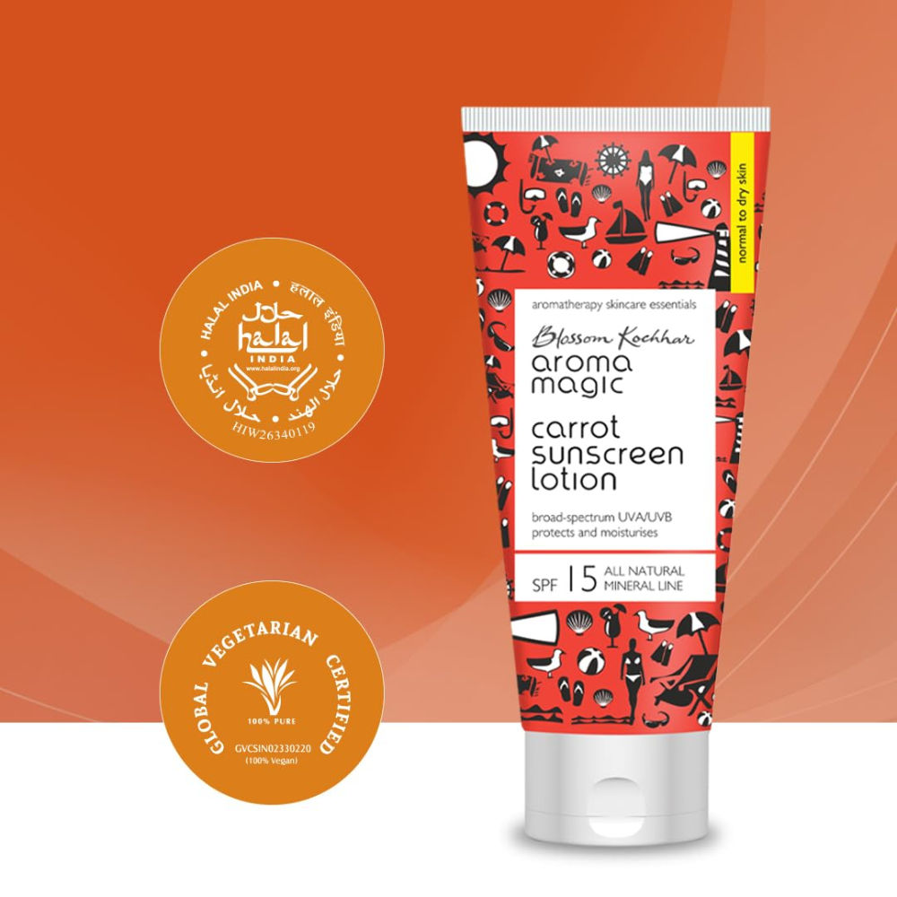 Carrot Sunscreen Lotion SPF 15 UVA/UVB All Natural Mineral Line