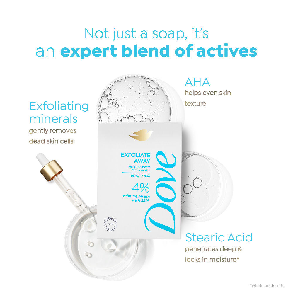 Exfoliate Away Serum Beauty Bar with 4% Refining Serum + AHA