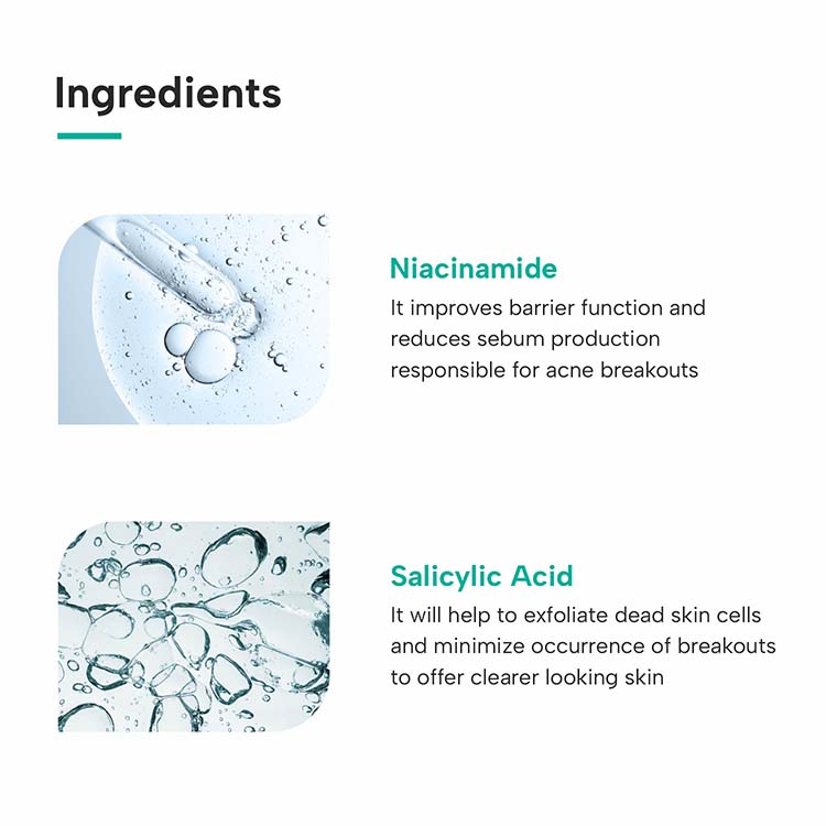 Salicylic Acid 2% Niacinamide 6% Acne Oil-Free Gel