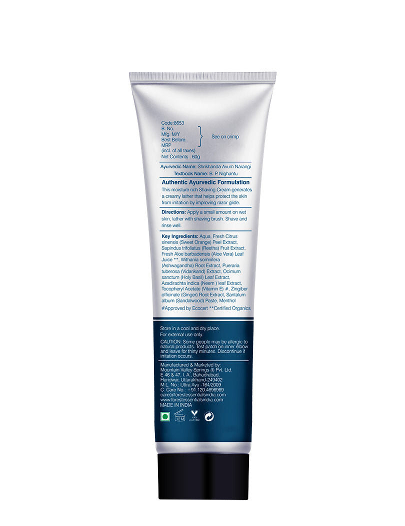 Shaving Cream Sandalwood & Orange Peel