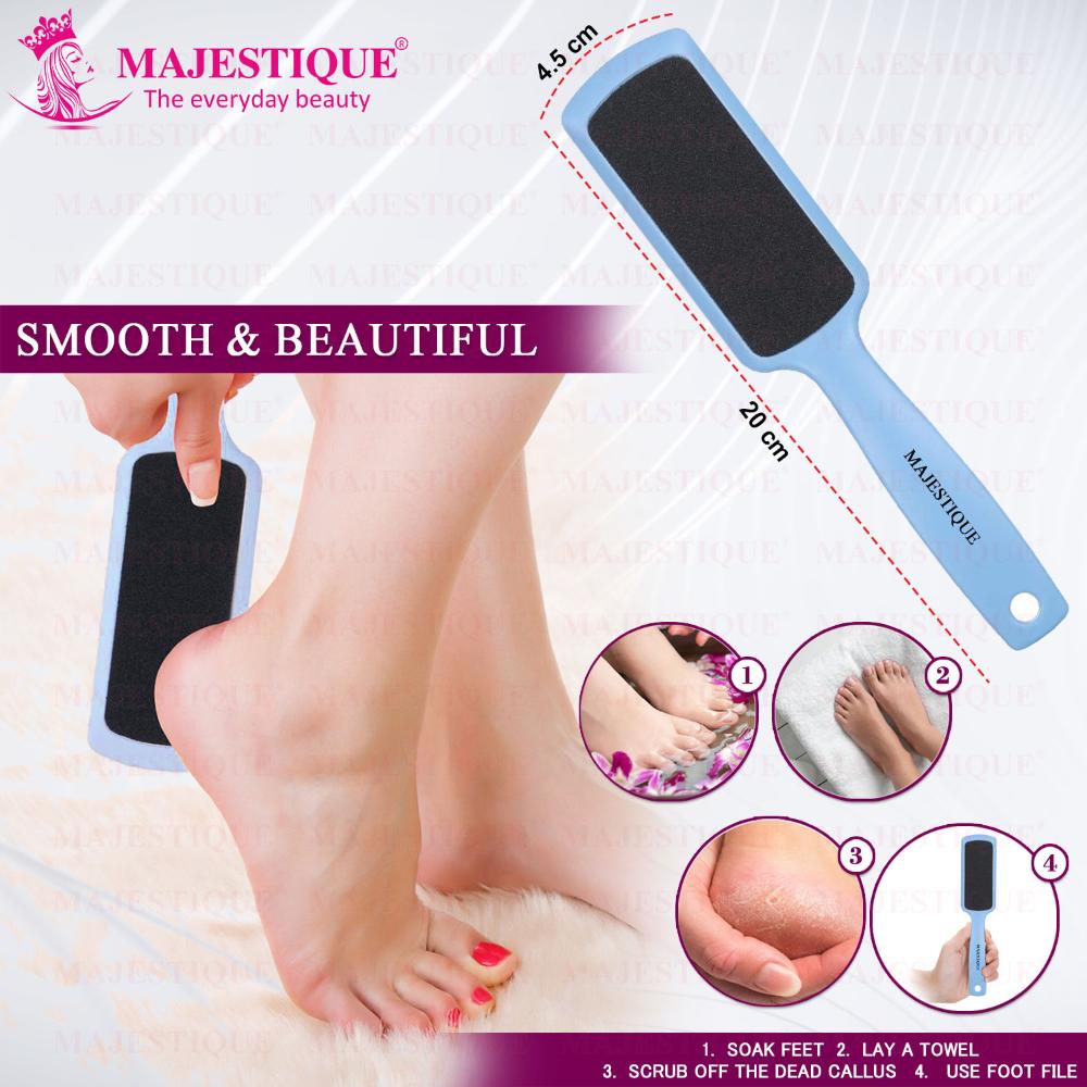 Double-Sided Foot Scrubber Set With Nail Filer