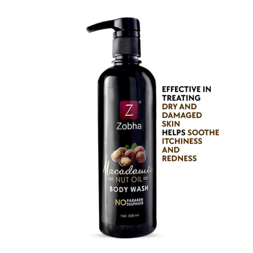 Body Wash with 100% Natural Macadamia Paraben and Sulphate Free