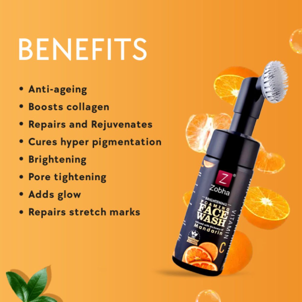 Vitamin C Foaming Face Wash Infused with Mandarin