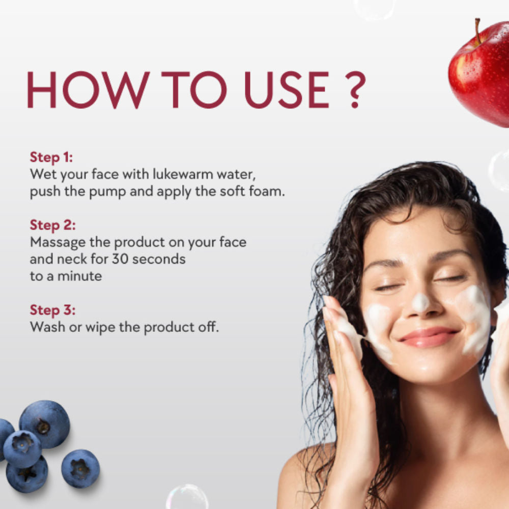 Apple Berry Foaming Facewash