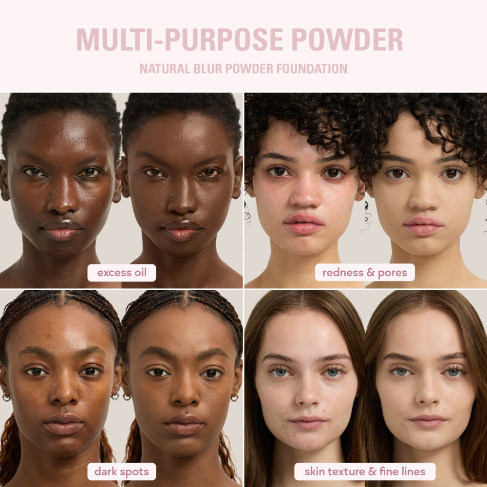 Cosmetics Natural Blur Powder Foundation