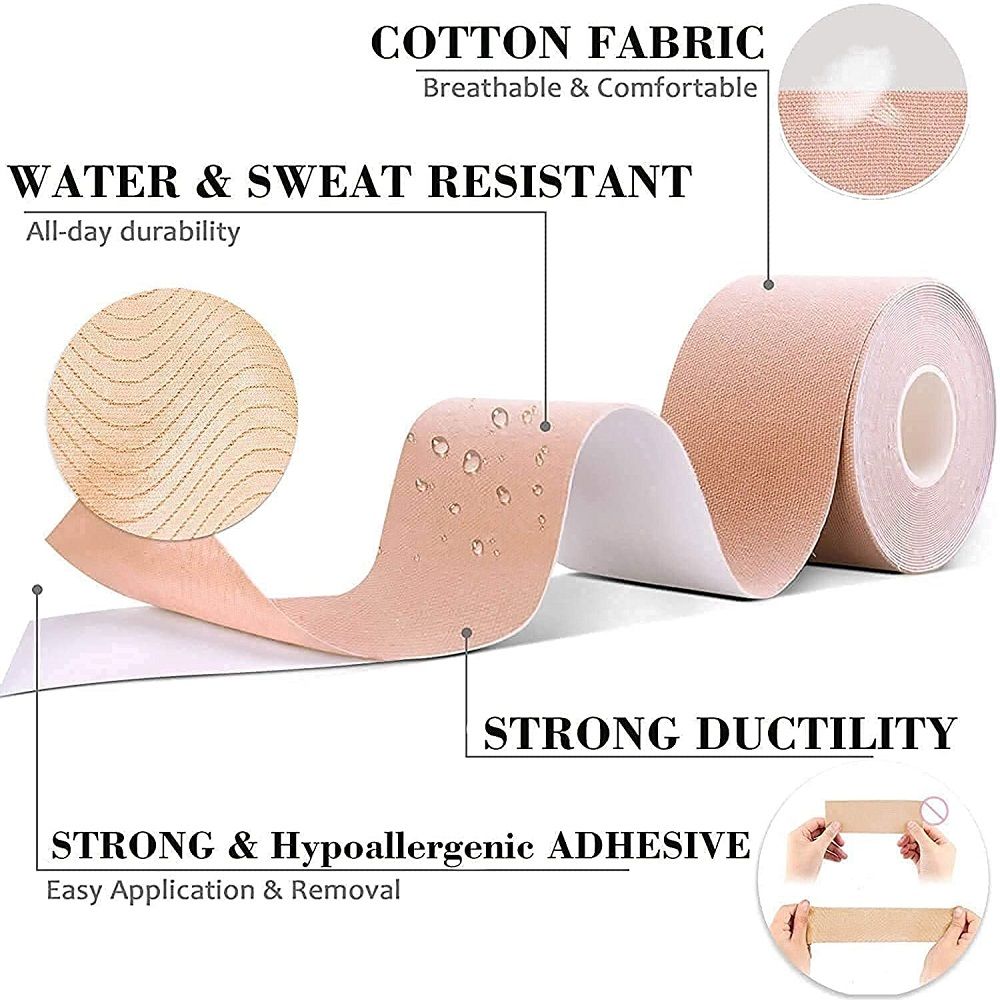 Breast Lifting & Shapping Roll Tape With 10 Nipple Covers