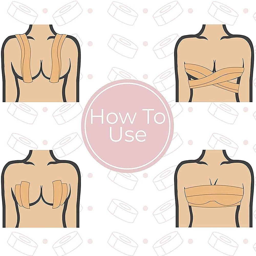 Breast Lifting & Shapping Roll Tape With 10 Nipple Covers