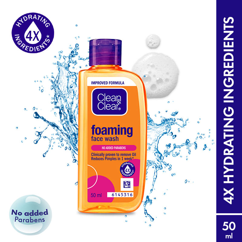 Foaming Face Wash - Hydrating Cleanser for Oily Skin & Reduces Acne In 7 Days - 50ml