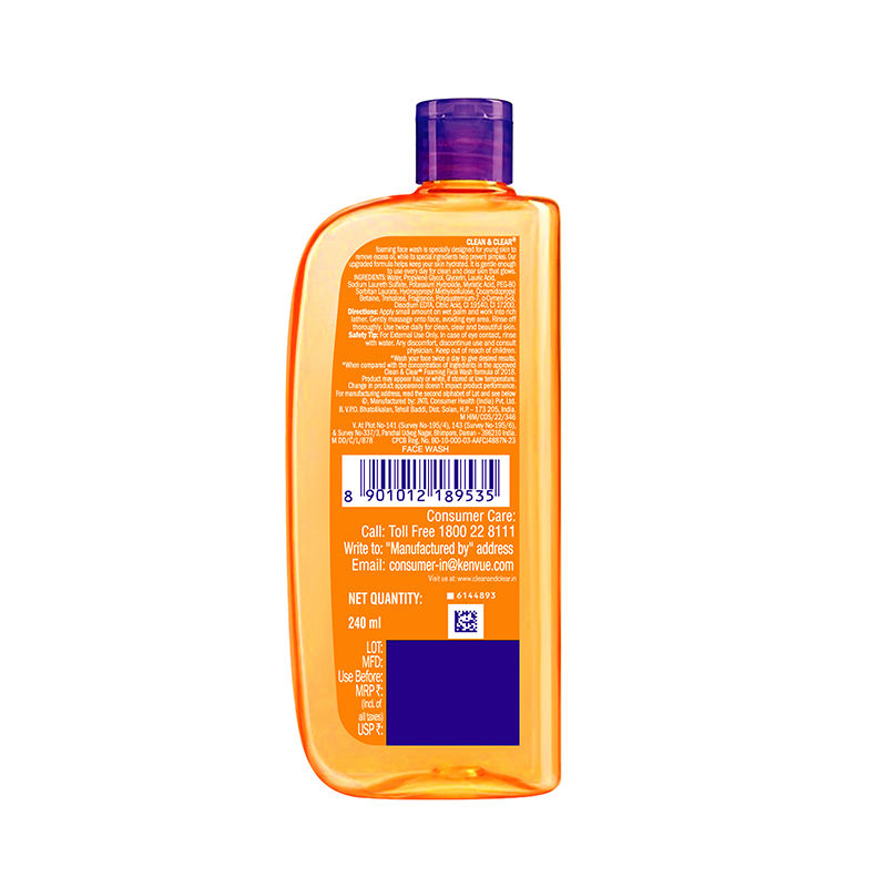 Foaming Face Wash - Hydrating Cleanser for Oily Skin & Reduces Acne In 7 Days