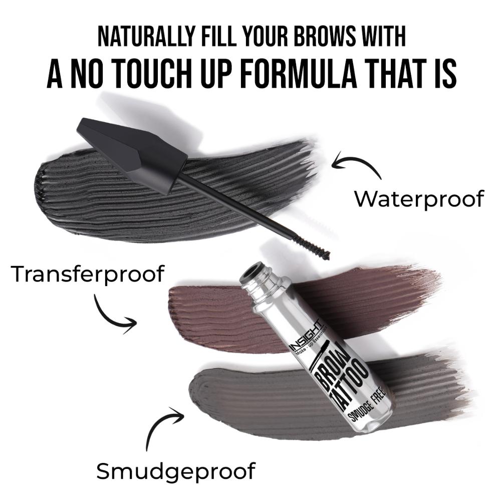 Brow Tattoo, Smudge Proof, Long Lasting Upto 12hr, Castor Oil Infused