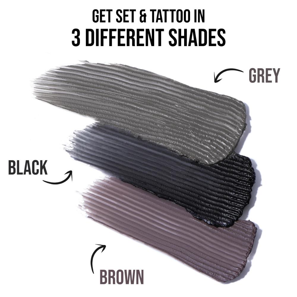 Brow Tattoo, Smudge Proof, Long Lasting Upto 12hr, Castor Oil Infused