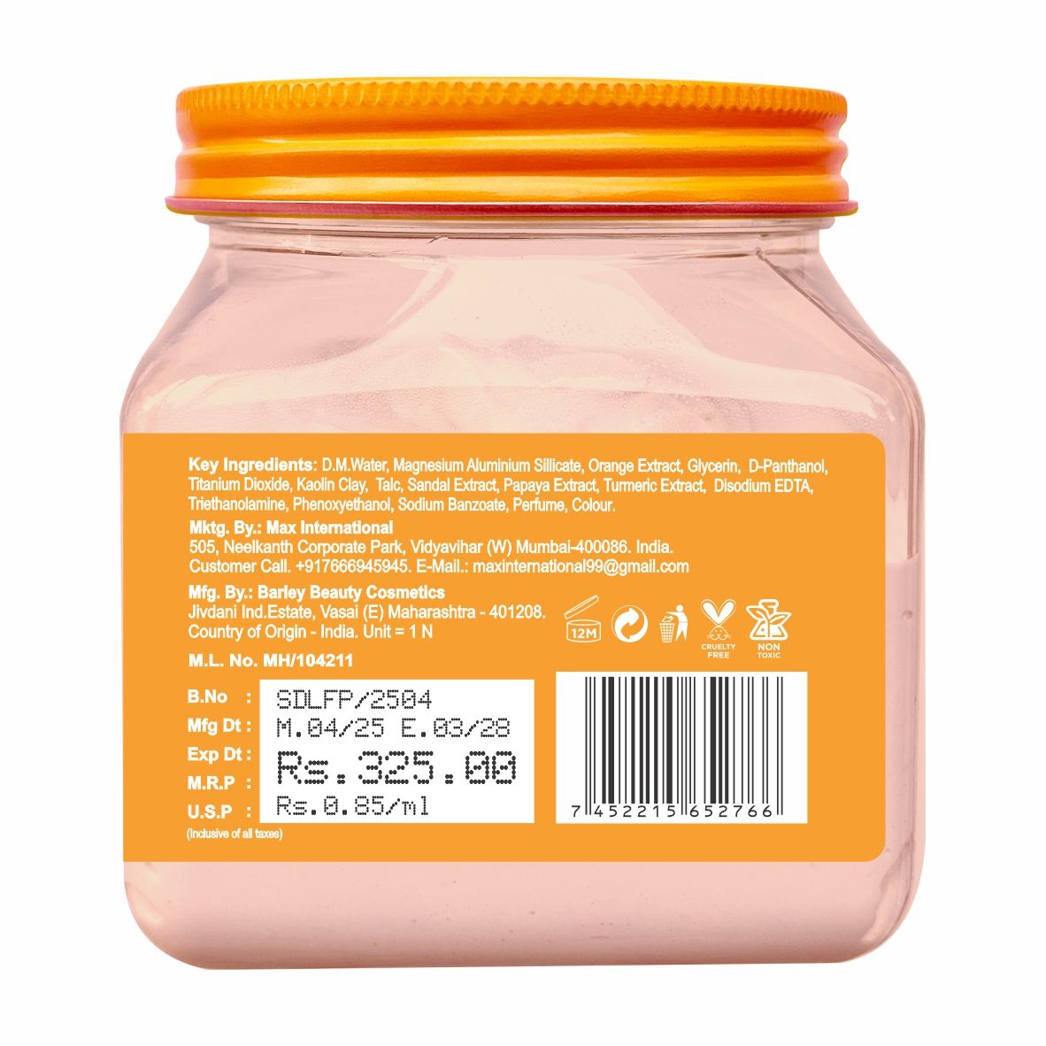 Sandal Ubtan Face Pack with Haldi & Chandan - Skin Brightening & Glow-Enhancing Gel