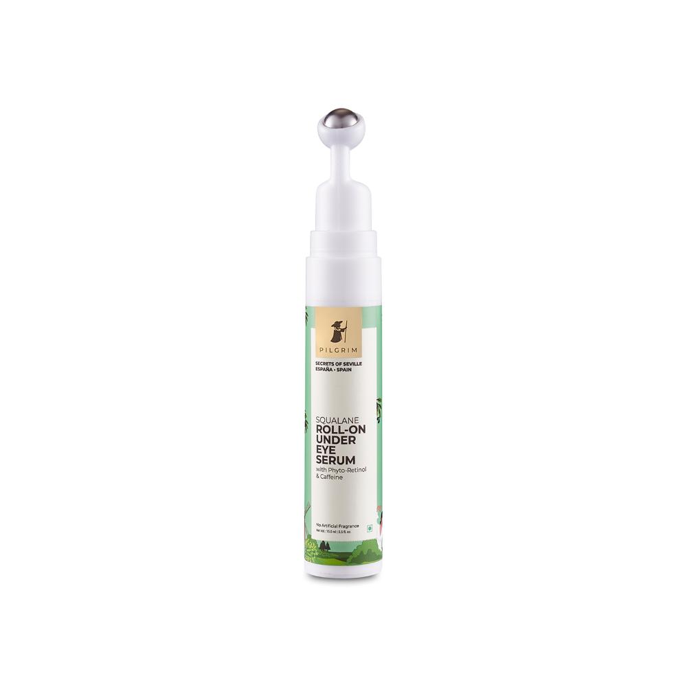 Squalane Roll-On Under Eye Eream Serum with Phyto-Retinol & Caffeine