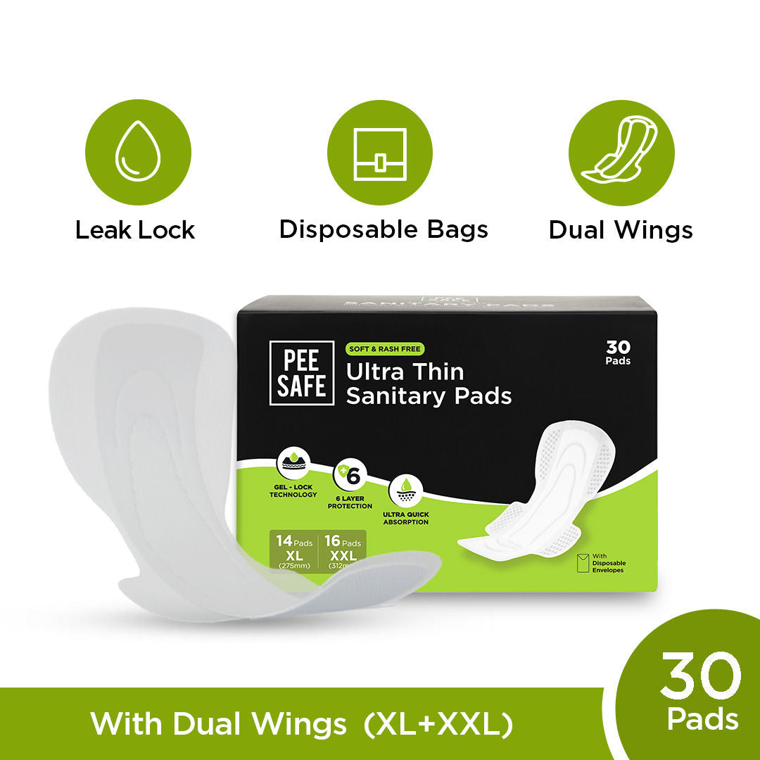 Comfort Ultra Thin Rash Free Sanitary Pad- 14 XL + 16 XXL