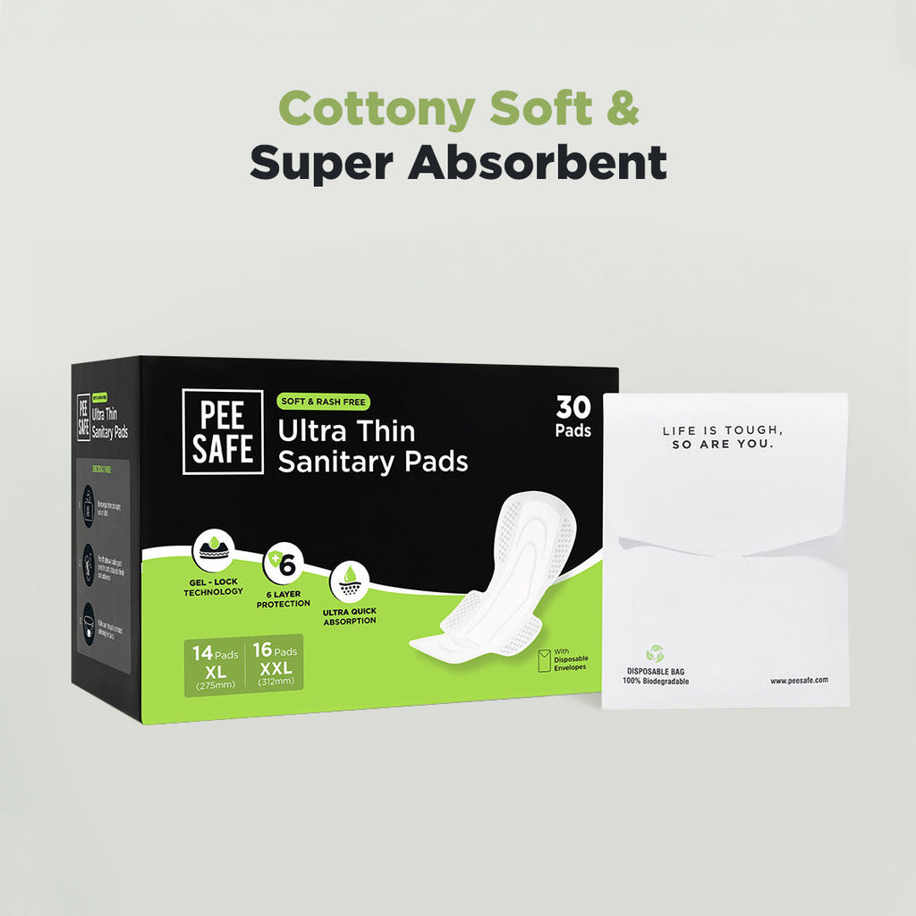 Comfort Ultra Thin Rash Free Sanitary Pad- 14 XL + 16 XXL