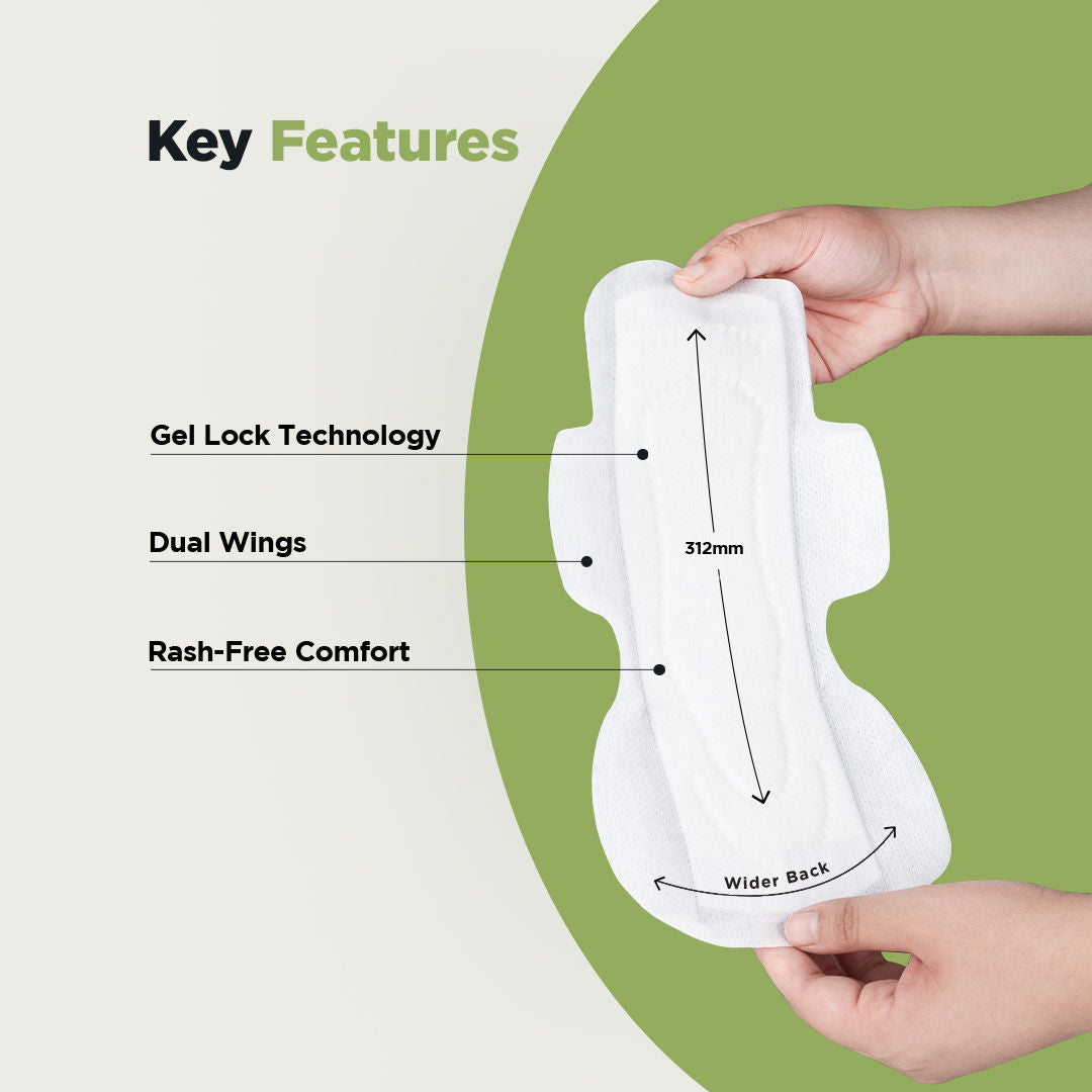 Comfort Ultra Thin Rash Free Sanitary Pad- 14 XL + 16 XXL
