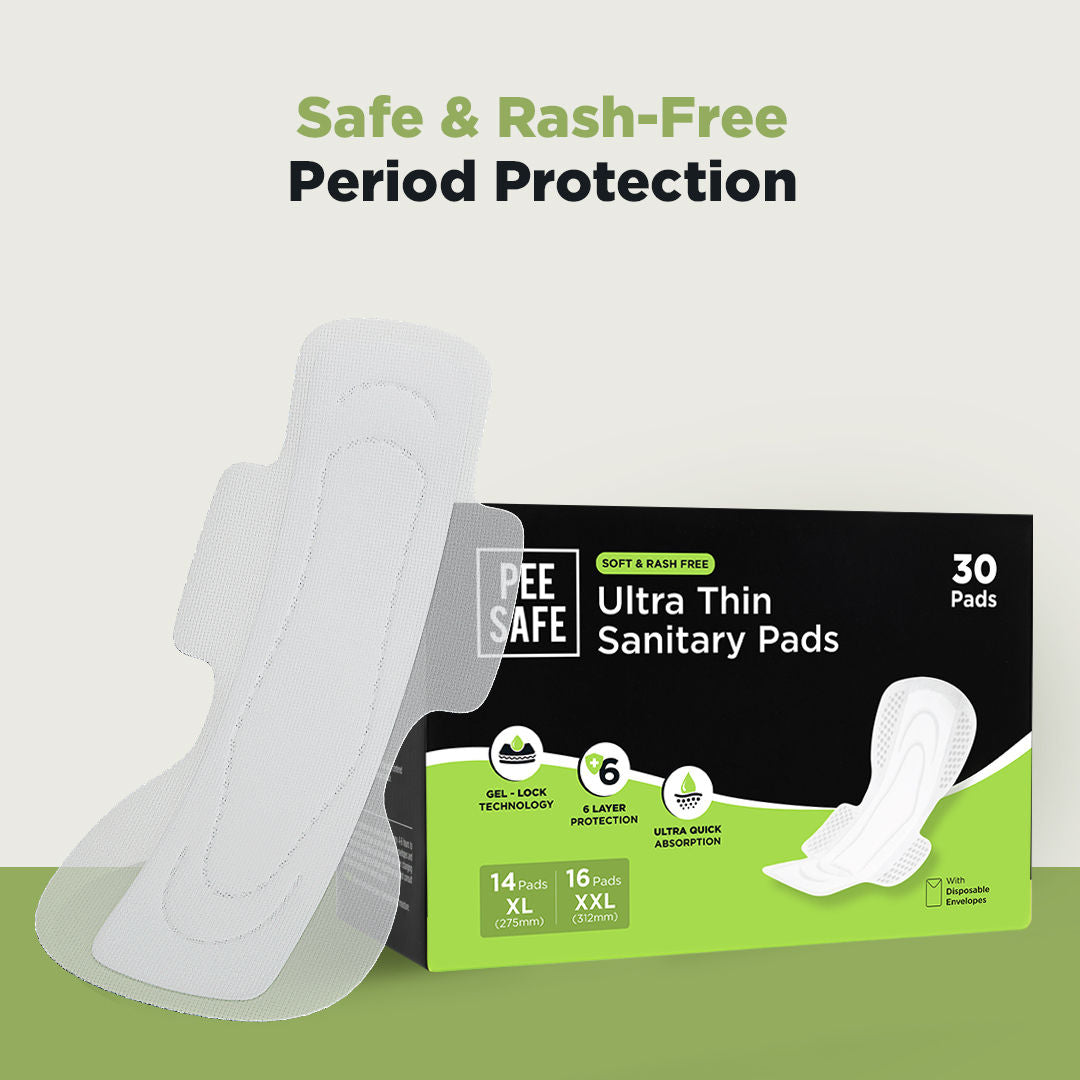 Comfort Ultra Thin Rash Free Sanitary Pad- 14 XL + 16 XXL