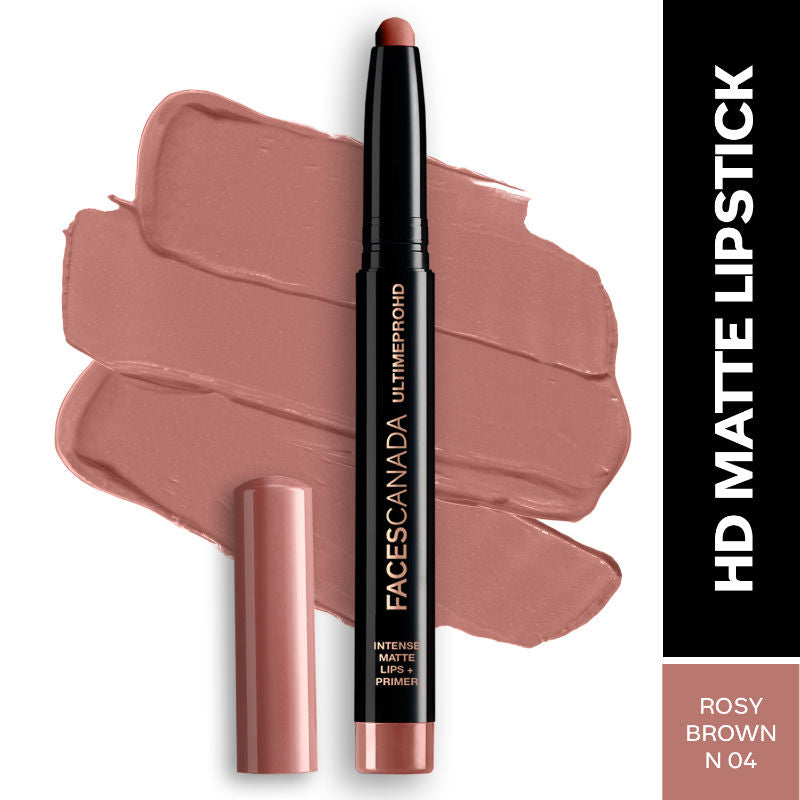 Ultime Pro HD Intense Matte Lips + Primer - Rosy Brown N04