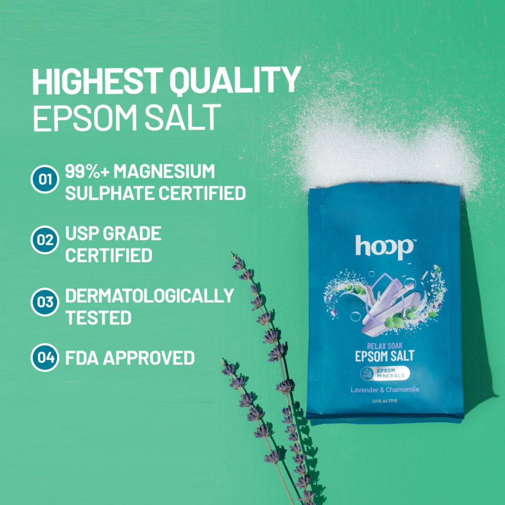 Epsom Pure Salt For Foot Soak - Lavender & Chamomile