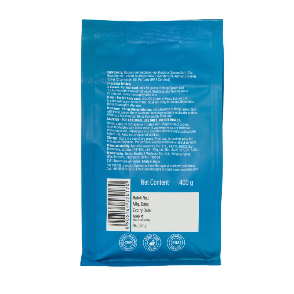 Epsom Pure Salt For Foot Soak - Lavender & Chamomile