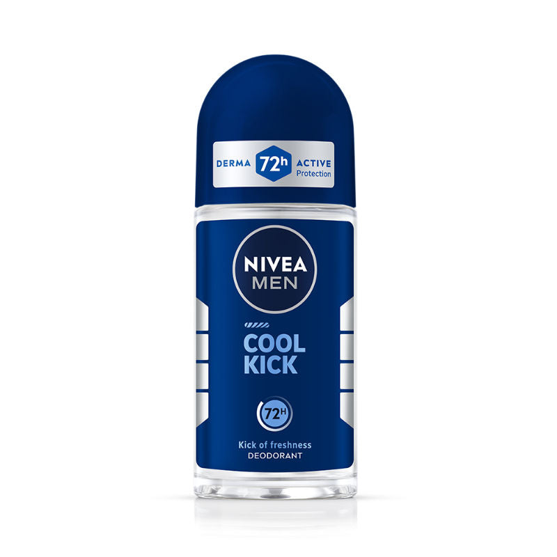Men Deodorant Roll On, Cool Kick, 48h Long lasting Freshness