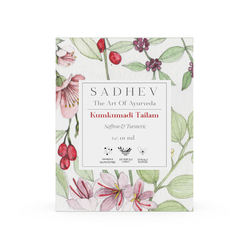 Pure Kumkumadi Tailam Face Serum - Saffron & Turmeric