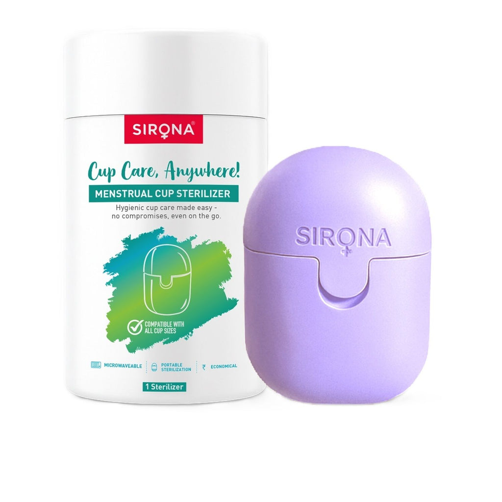 Reusable & Portable Menstrual Cup Sterilizer, Microwave-Safe, Quick & Safe Cup Sterilization