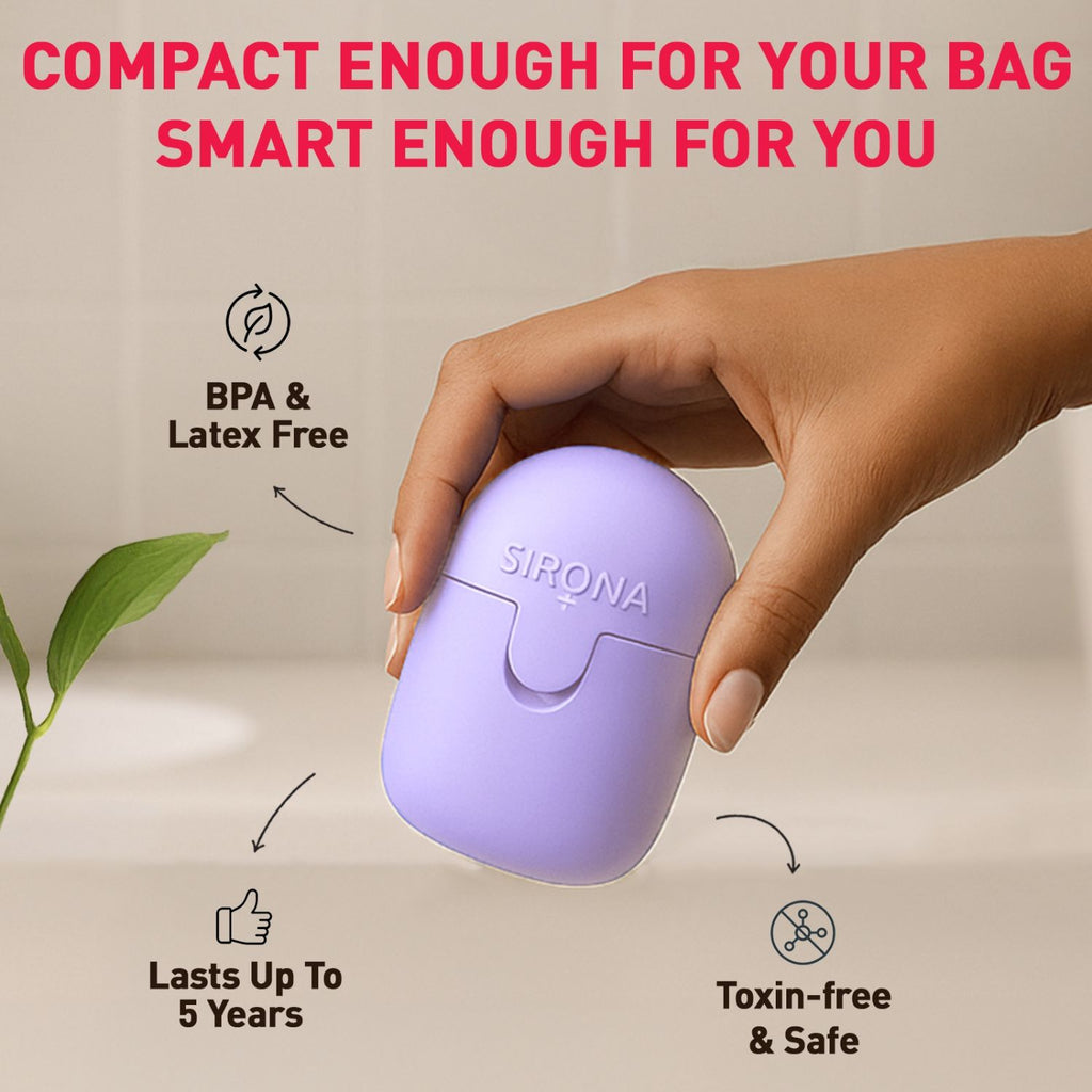 Reusable & Portable Menstrual Cup Sterilizer, Microwave-Safe, Quick & Safe Cup Sterilization