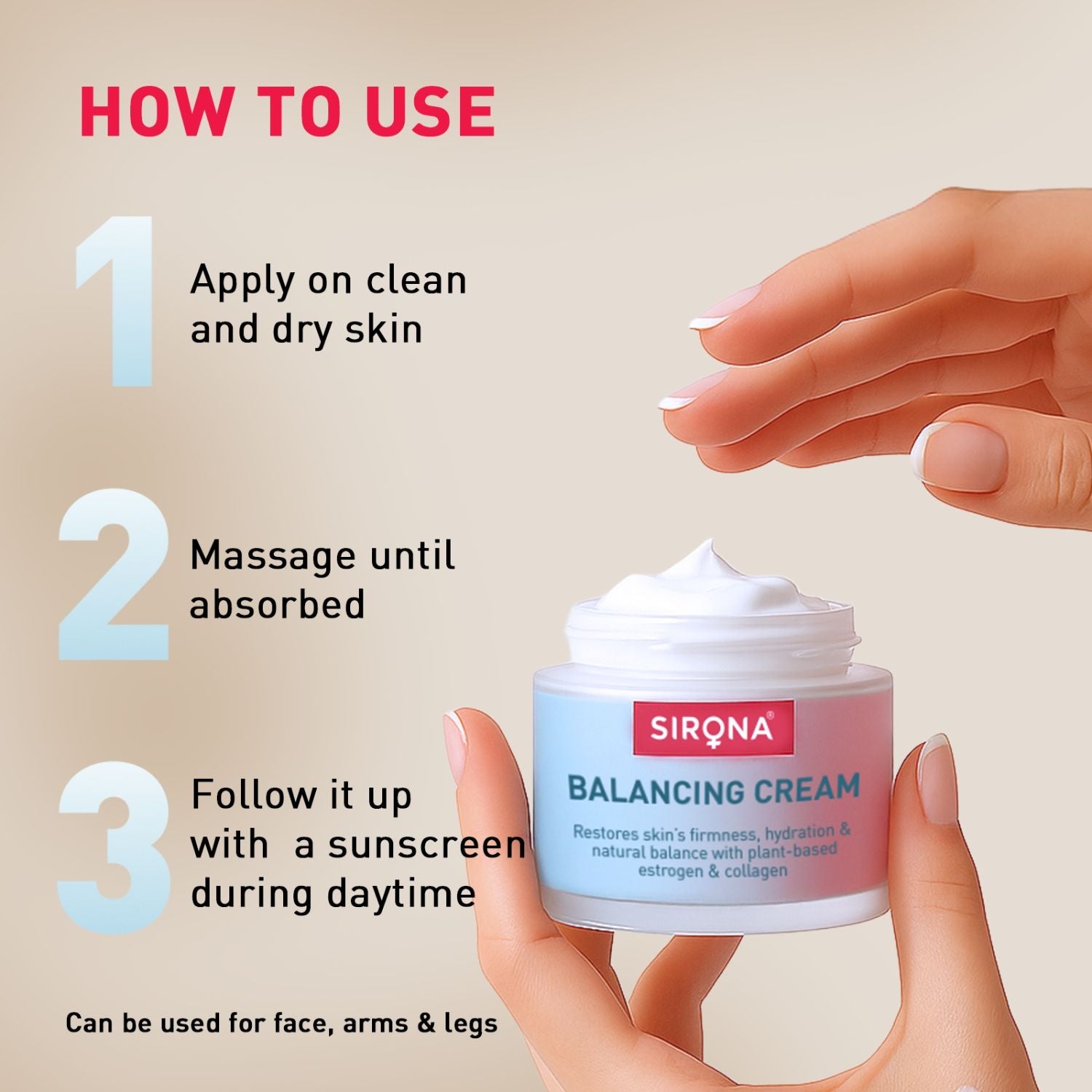 Face & Body Cream For Perimenopausal & Menopausal Skin, Restores Hydration, Derma Tested